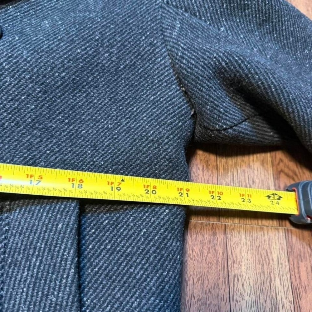 Abercrombie&Fitch Grey Wool Blend Double Breasted Coat XS - Picture 6 of 7